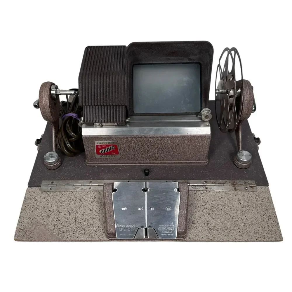 Vintage Kalart Craig Projecto-Editor KE-8 8mm‎ Movie Film Editor Viewer w/ Case
